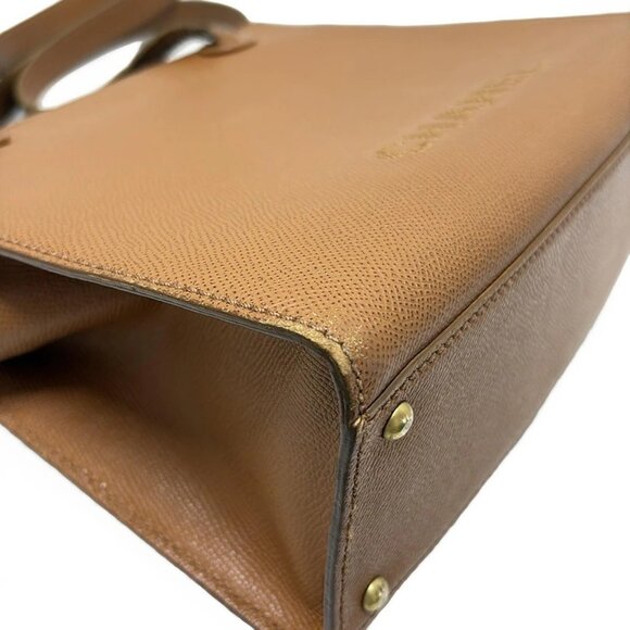 Auth CHANEL - Brown Calfskin Shoulder Bag - Picture 4 of 9